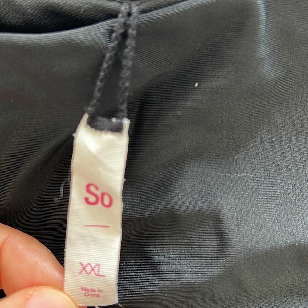 SO plain black swim suit bottom size XXL - Picture 3 of 5